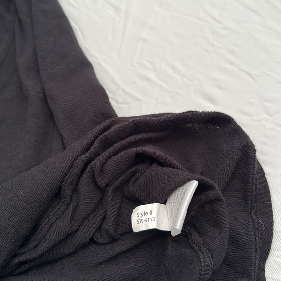 Bobi Los Angeles black v-neck t-shirt dress - Picture 11 of 11